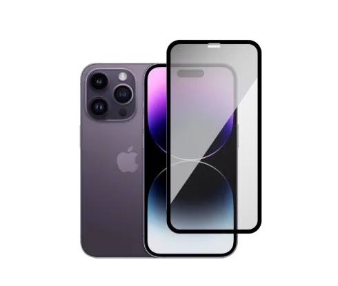 iPhone 14 Pro Deep Purple with screen protector