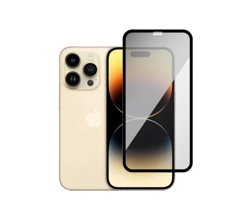 iPhone 14 Pro Gold with screen protector